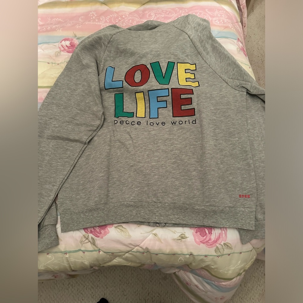 Peace love world full sip hoodie